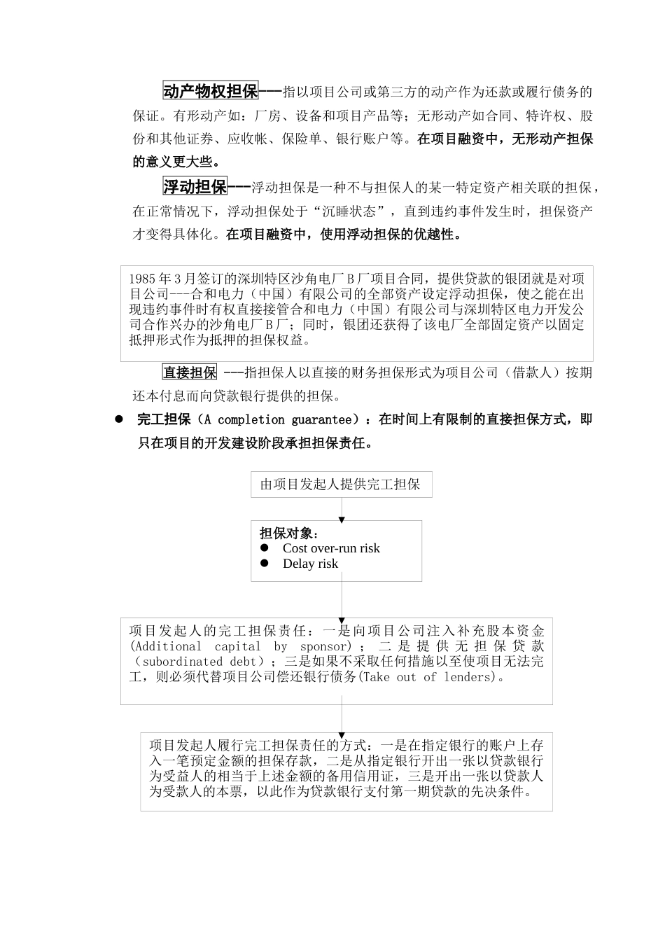 项目融资风险与项目担保讲义_第2页