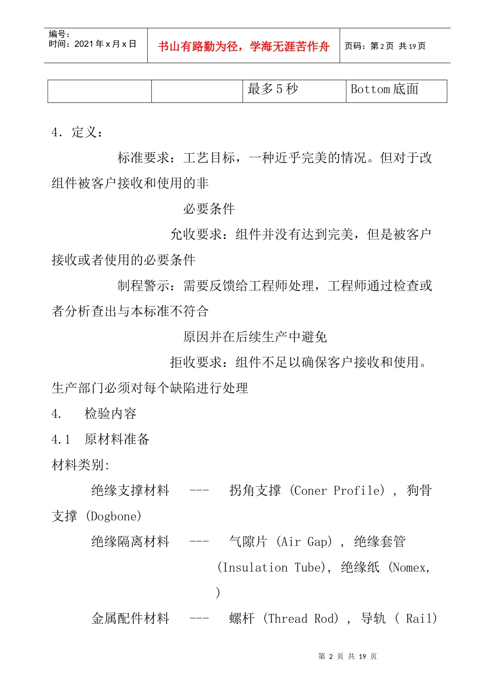 风力太阳能变压器PQ产品外观检验标准_第2页