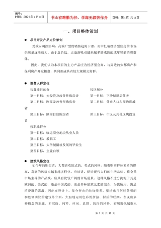 项目开发方案