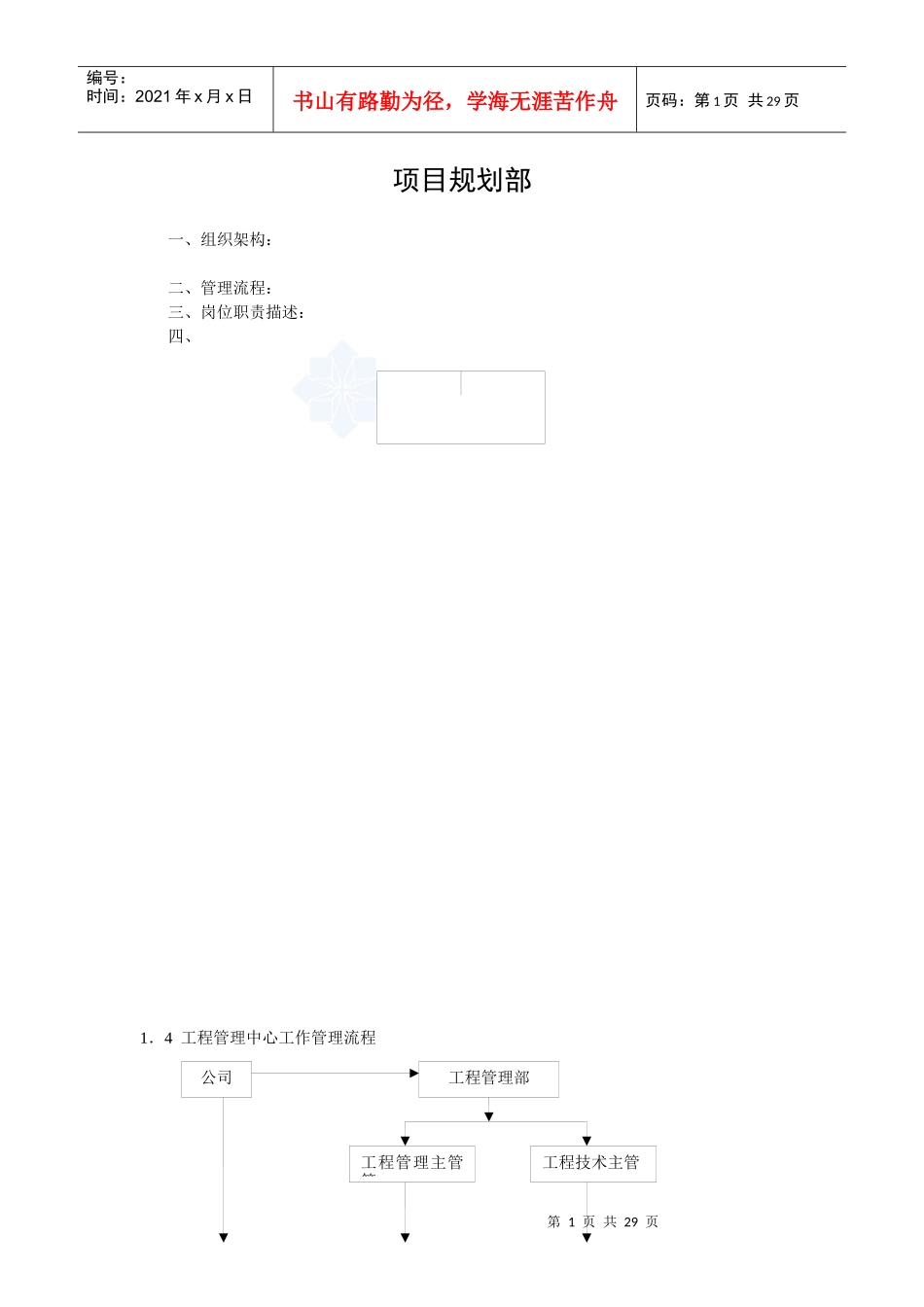 项目规划部岗位_第1页