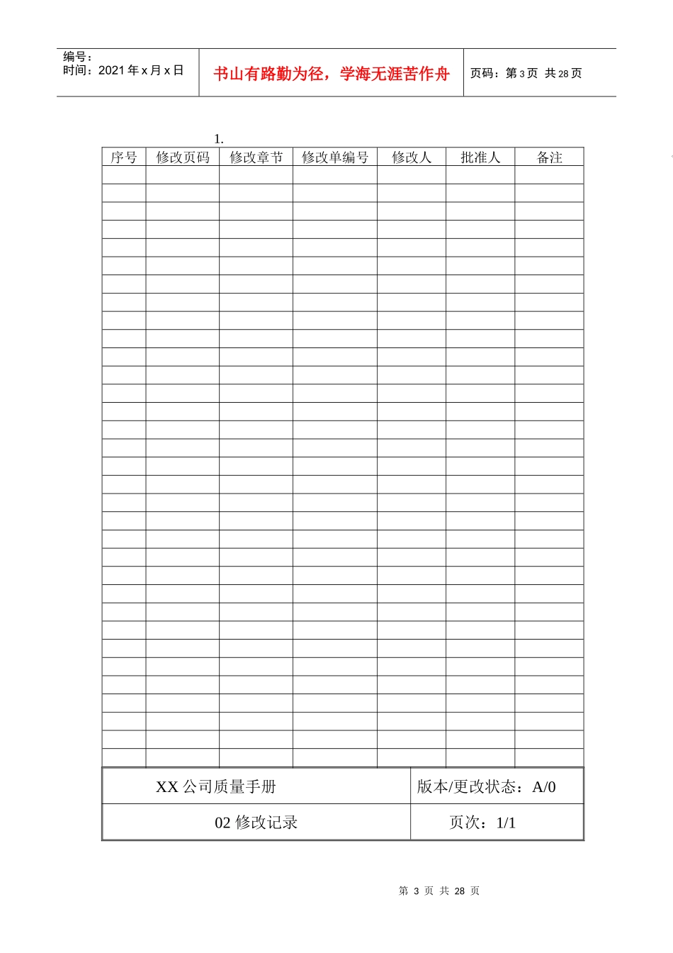 需进行强制性产品认证企业的质量手册_第3页