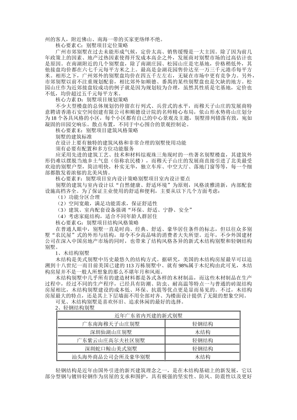项目类别开发策略-别墅开发模式_第3页
