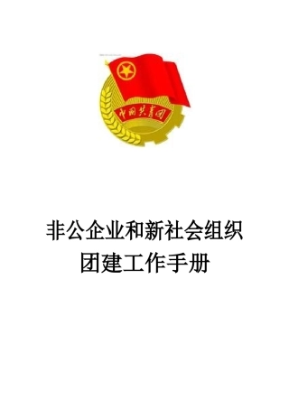 非公企业和新社会组织团建手册