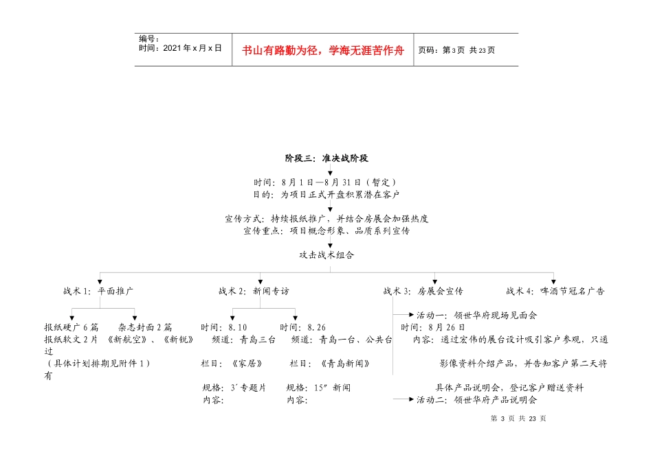 领世华府整体推广战术方案(修改)2_第3页