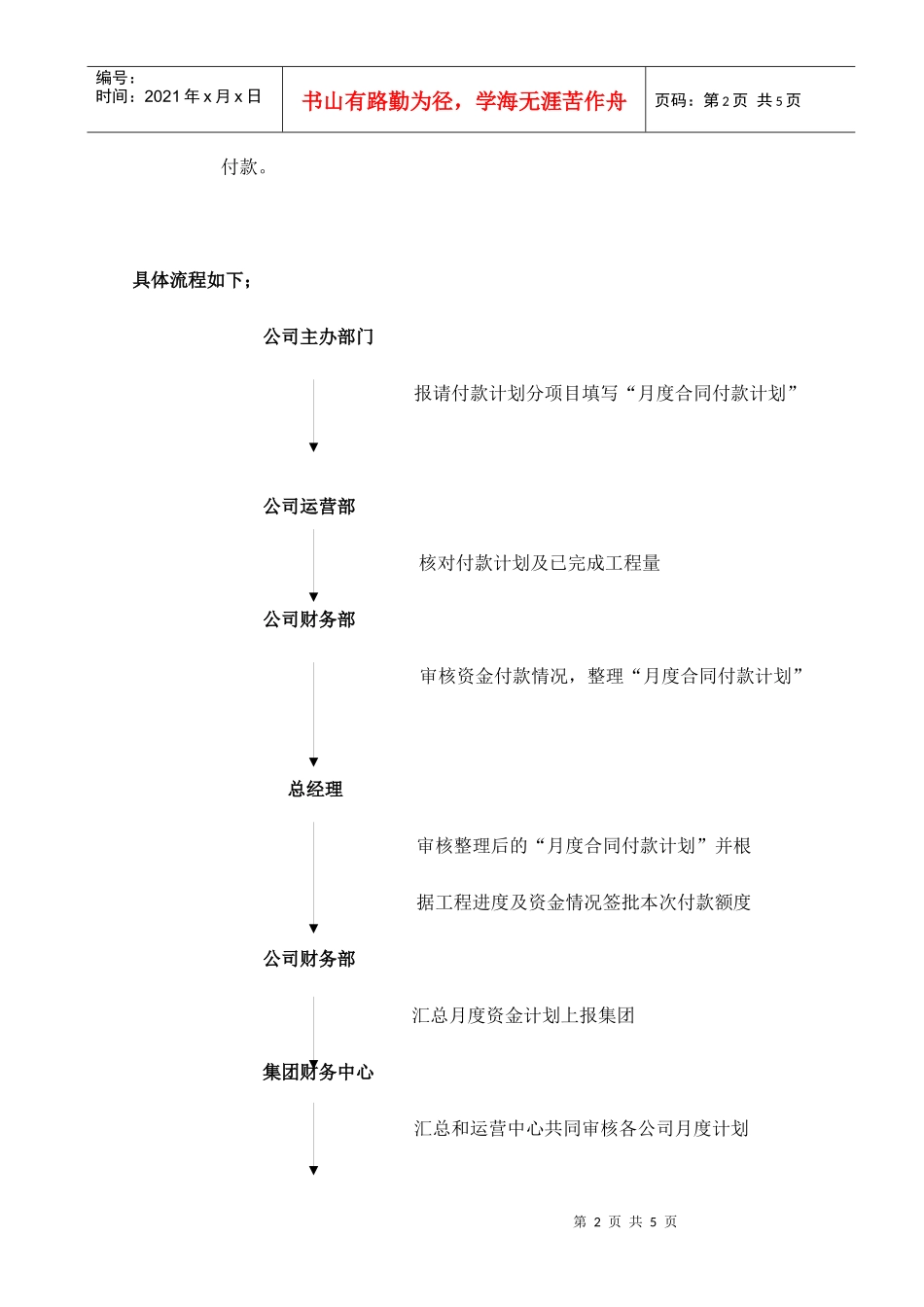 项目付款管理制度_第2页