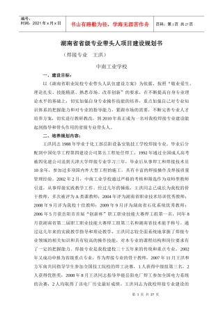 项目建设规划书