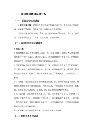 项目可行性分析报告(doc 32页)