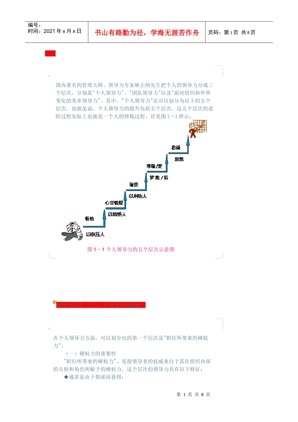 领导力表现得五个层次_第1页