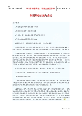 集团战略实施与推动(DOC7页)