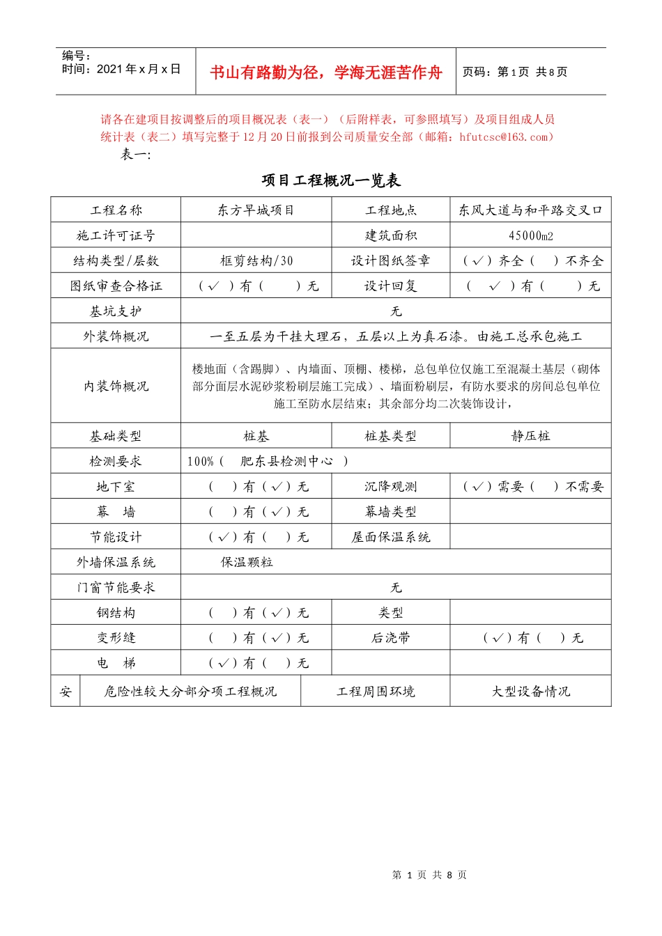 项目概况表样表_第1页