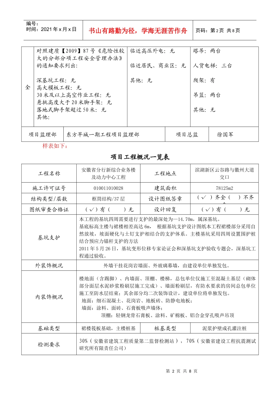 项目概况表样表_第2页