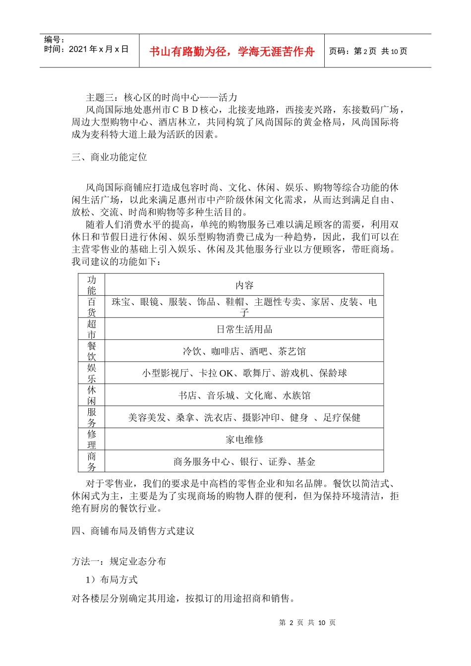 风尚国际招商执行方案[1]_第2页