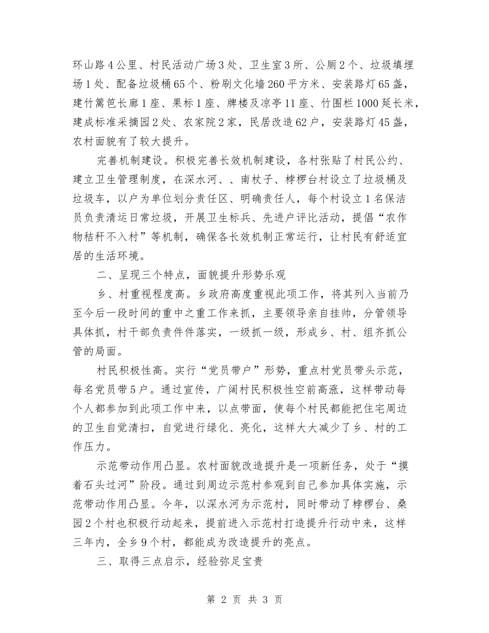 农村面貌改造提升工作汇报_第2页