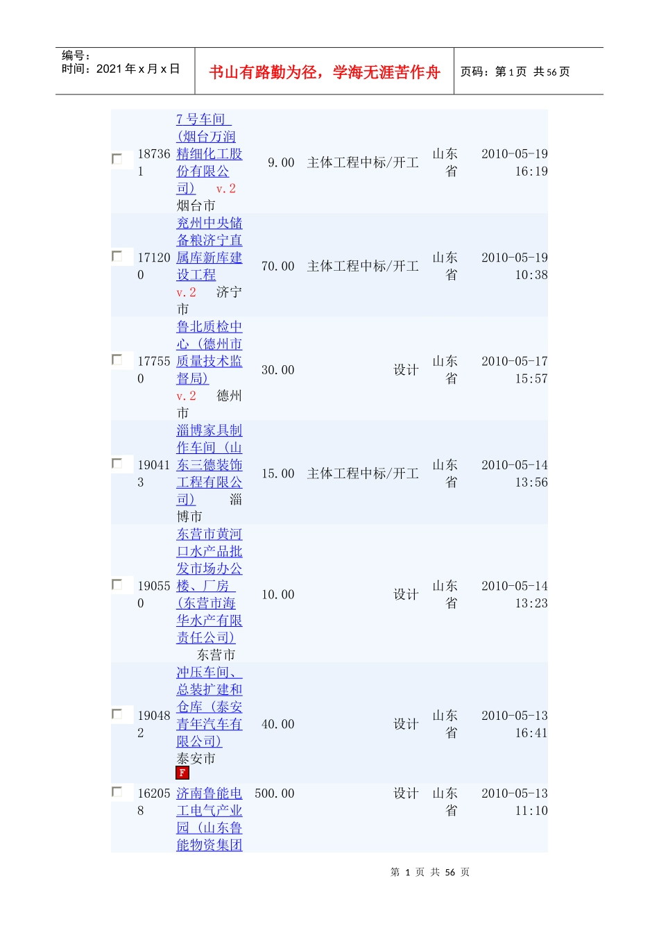 项目表9936916764_第1页