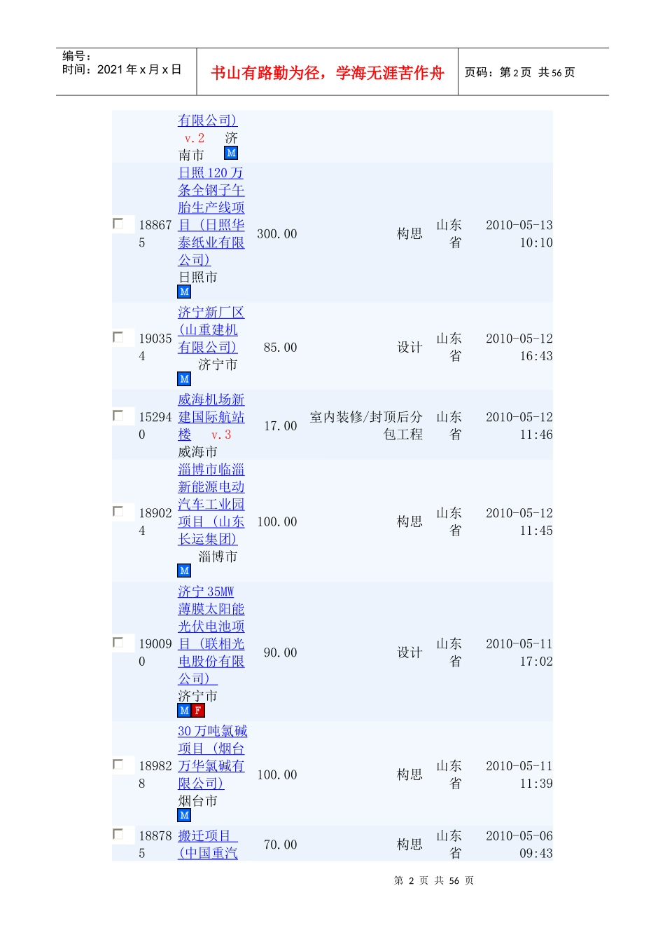 项目表9936916764_第2页
