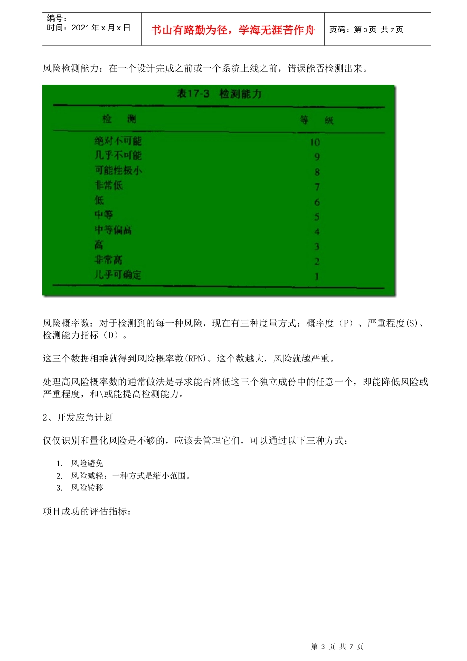 项目经理案头手册培训资料学习笔记(五)_第3页