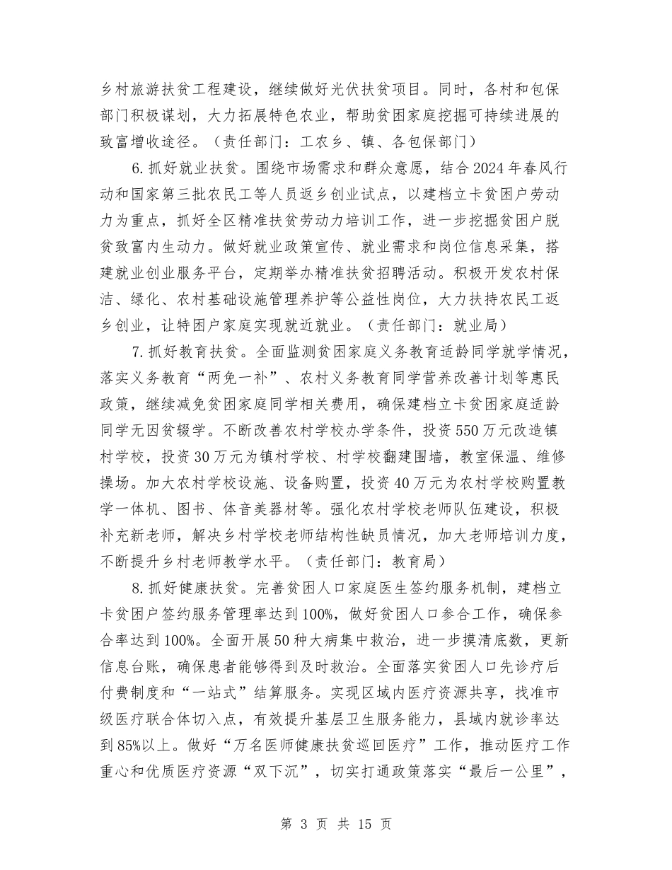 2024年区脱贫攻坚工作要点与2024年区节能减排工作总结汇编_第3页