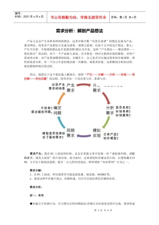 需求分析：解剖产品想法