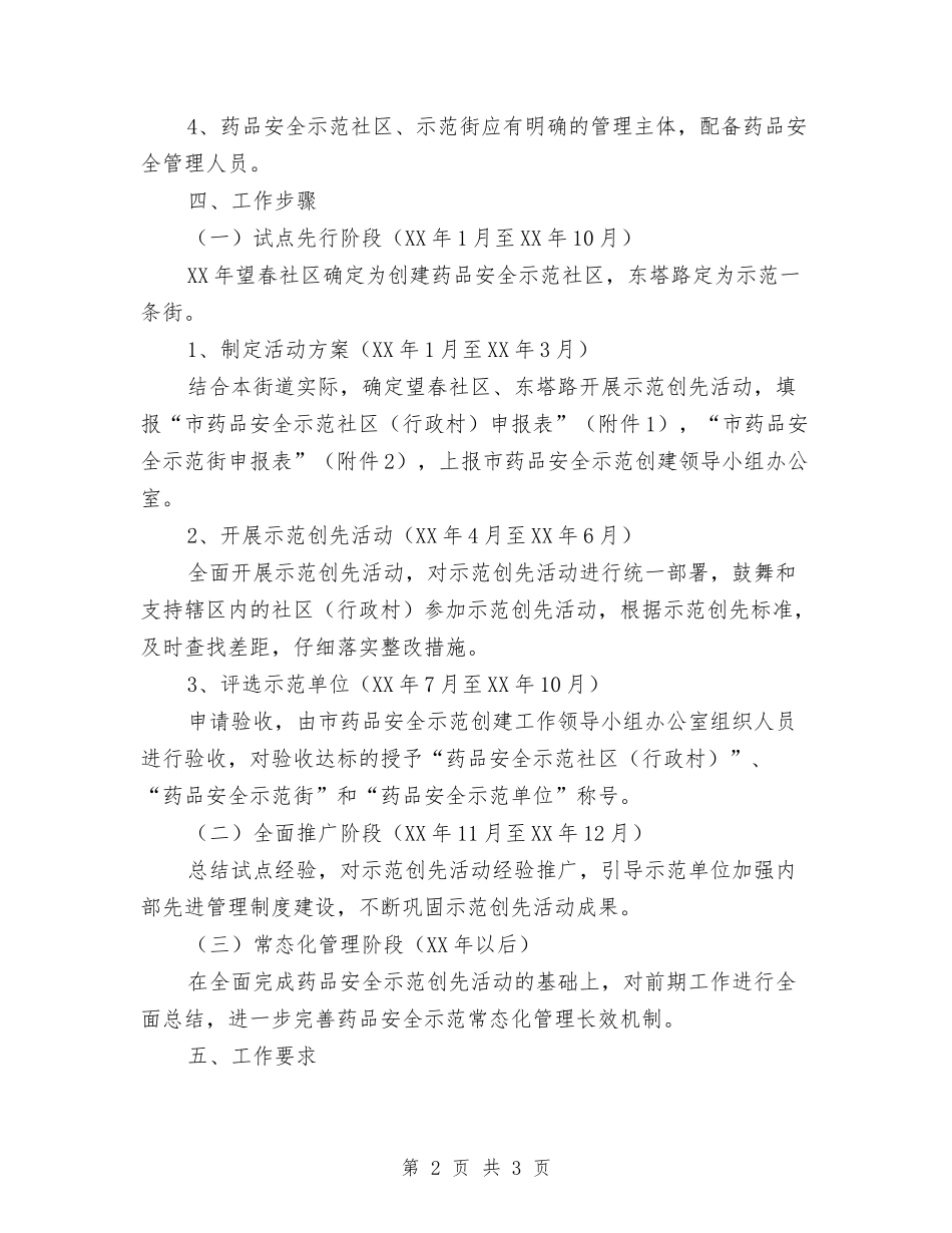 药品安全示范创先活动方案_第2页