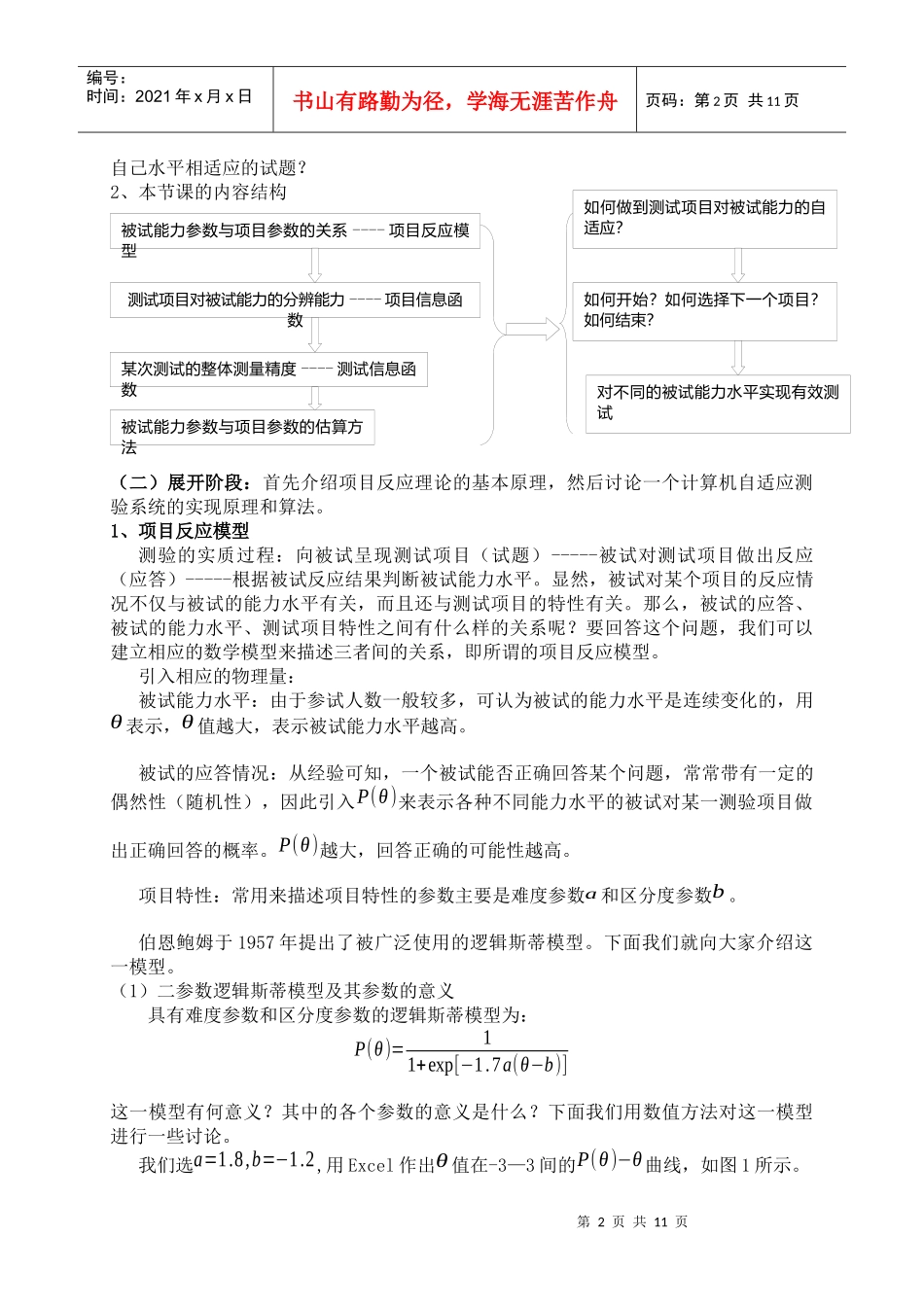 项目反应理论与自适应测验(4学时)_第2页