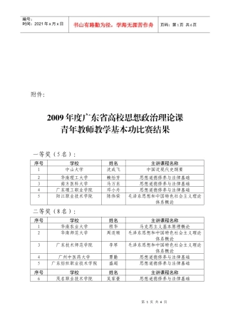 青年教师教学基本功比赛结果表