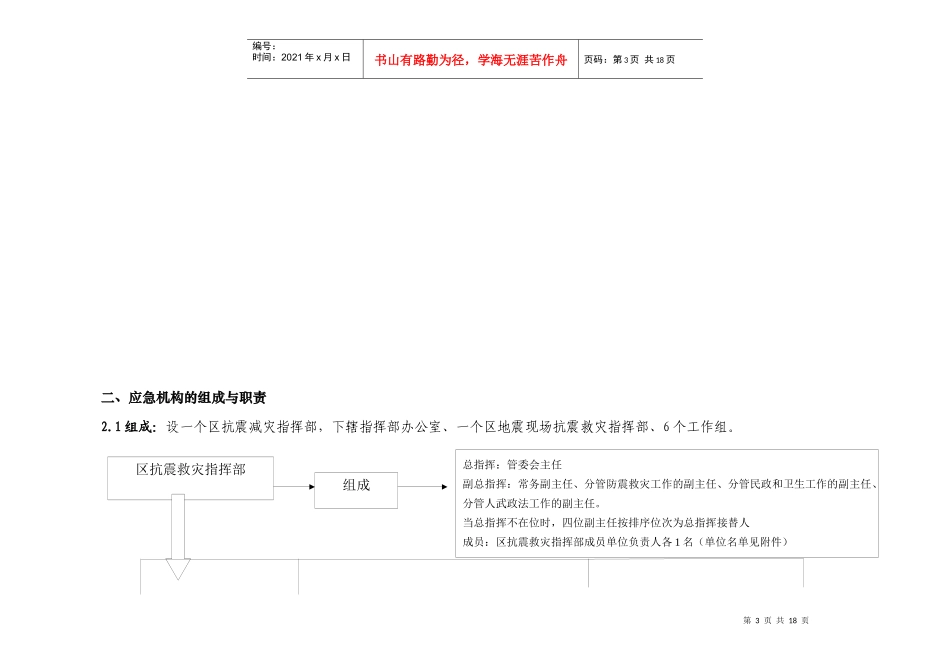 高技术产业开发区地震应急预案_第3页