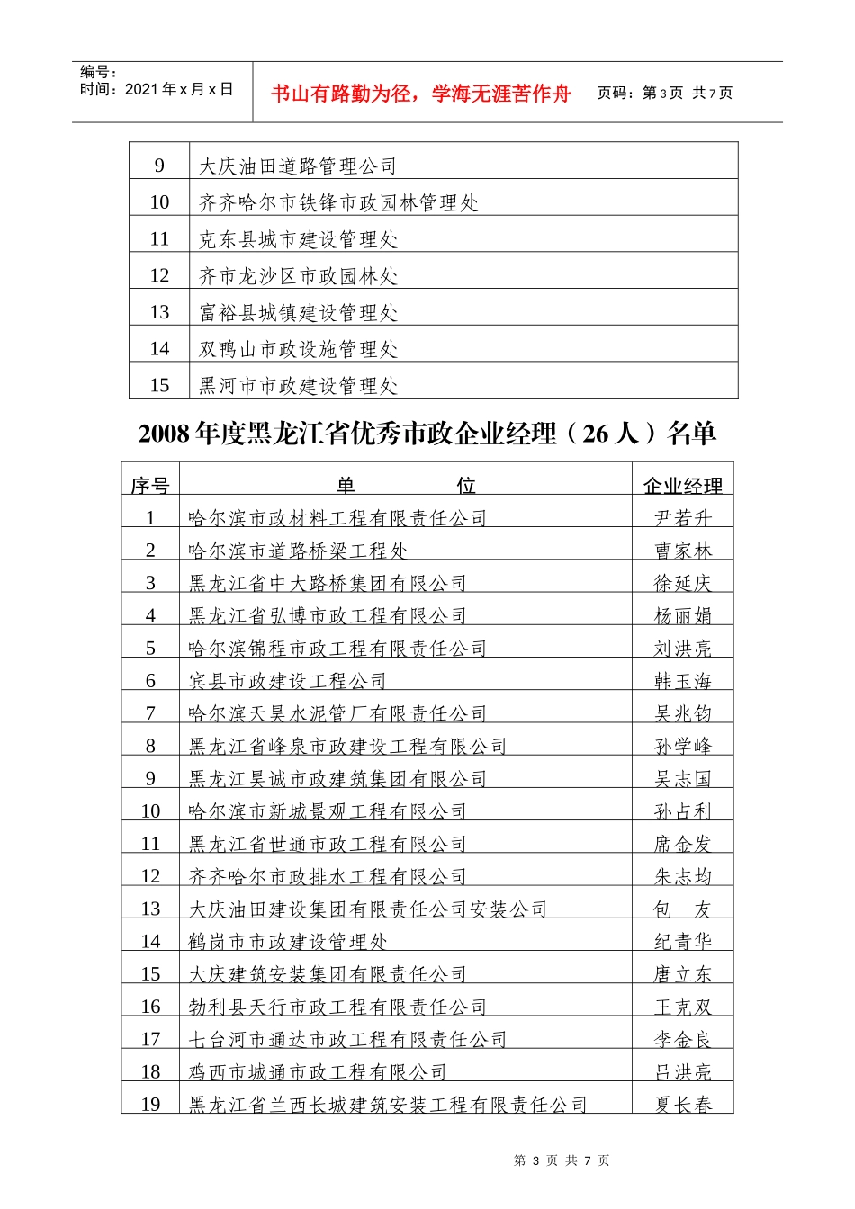 黑龙江省市政工程协会城市照明专委会_第3页