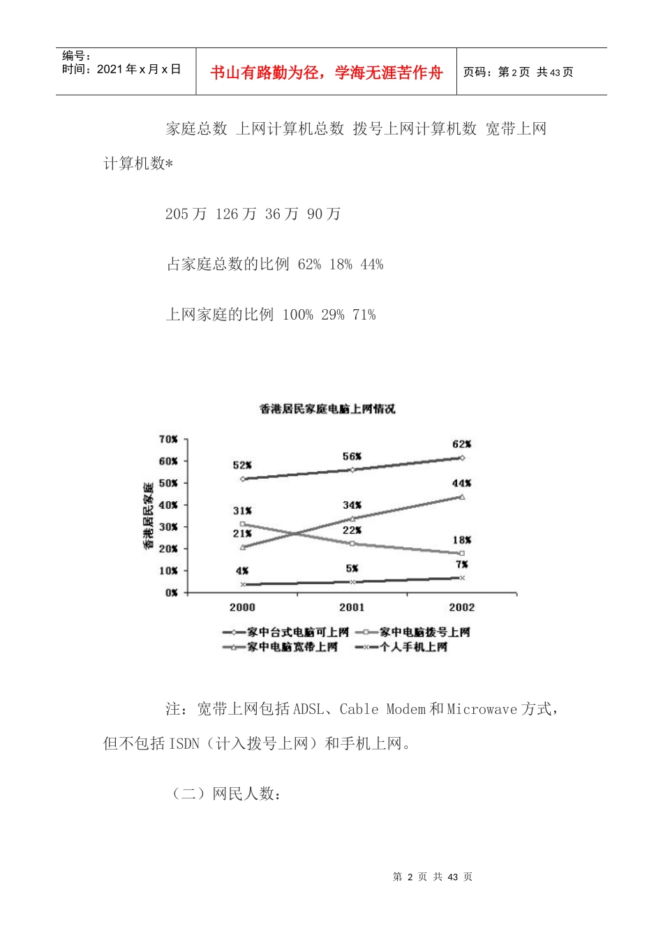 香港与台湾地区互联网络发展状况统计报告_第2页