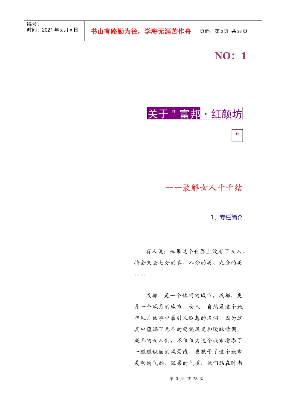 魅力成都富邦-红颜坊--项目运营方案_第3页