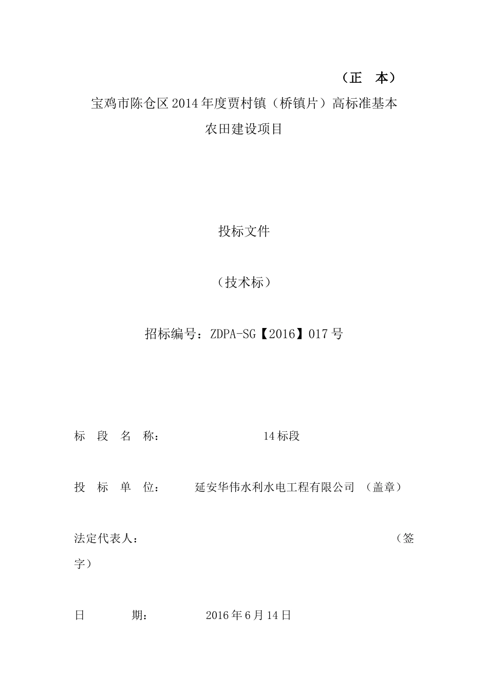 高标准农田建设项目施工方案_第1页