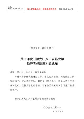 黑龙江八一农垦大学经济责任制度(doc 9)