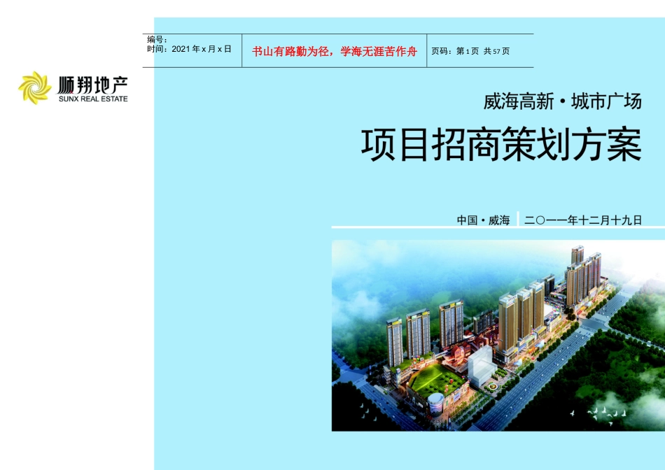 高新·城市广场项目招商策划方案50_第1页
