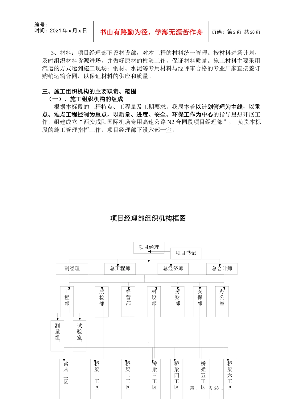 高速公路施工组织设计方案（DOC38页）_第2页