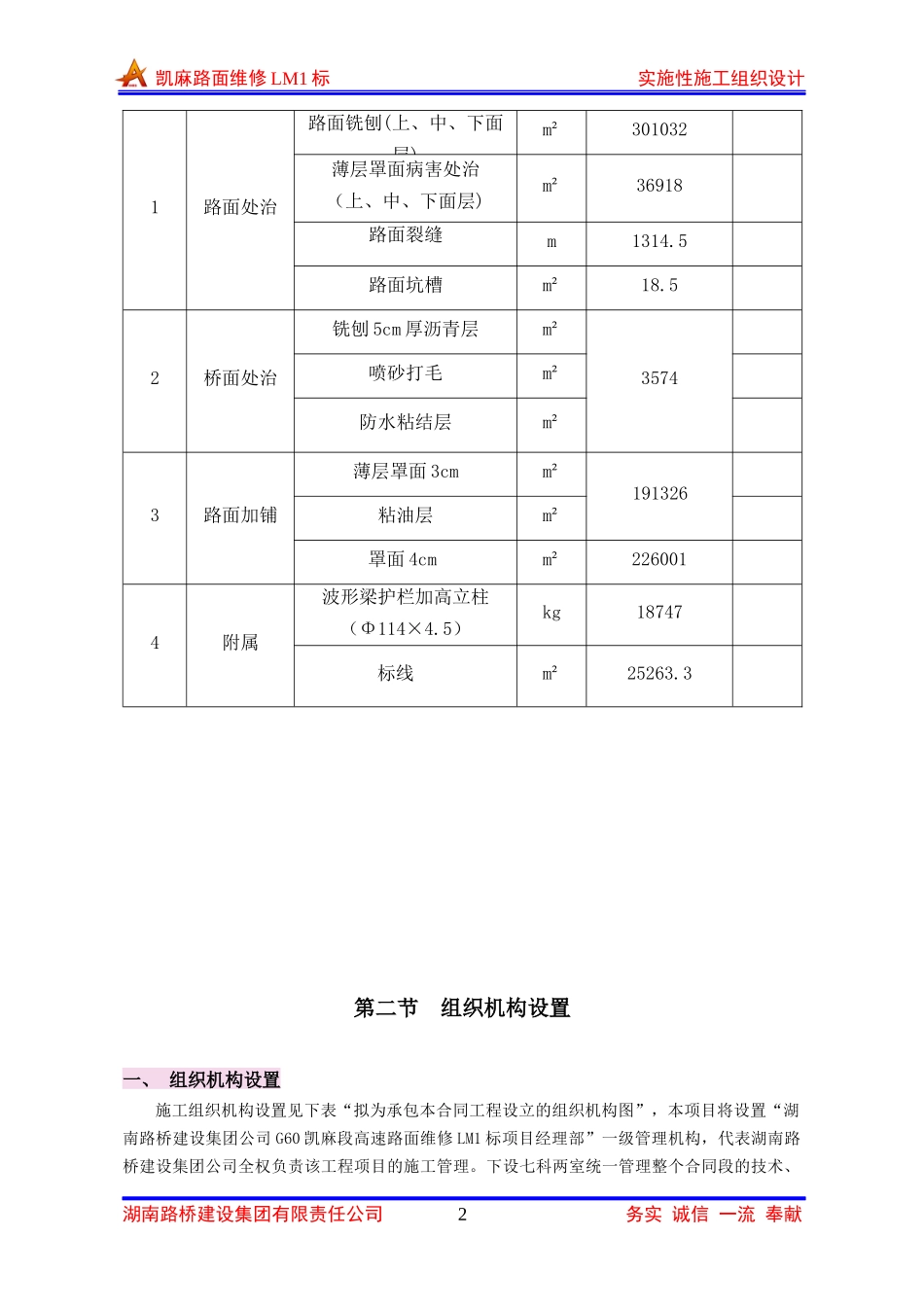 高速大修施工组织设计概述_第2页
