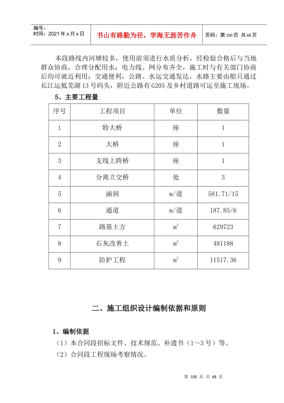 马芜高速12标施工组织设计(范本)_第2页
