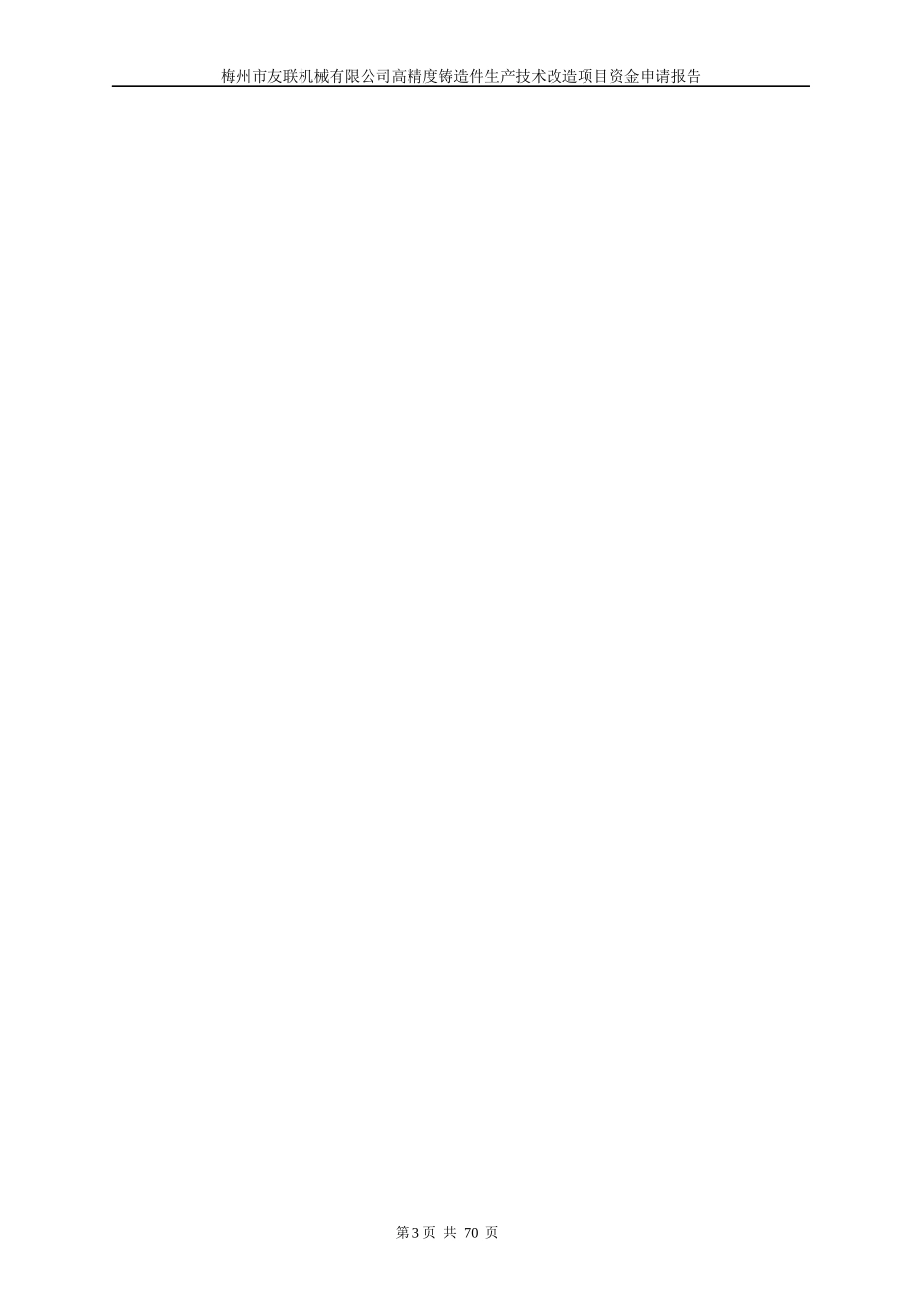 高精度铸造件生产技术改造项目资金申请报告_第3页