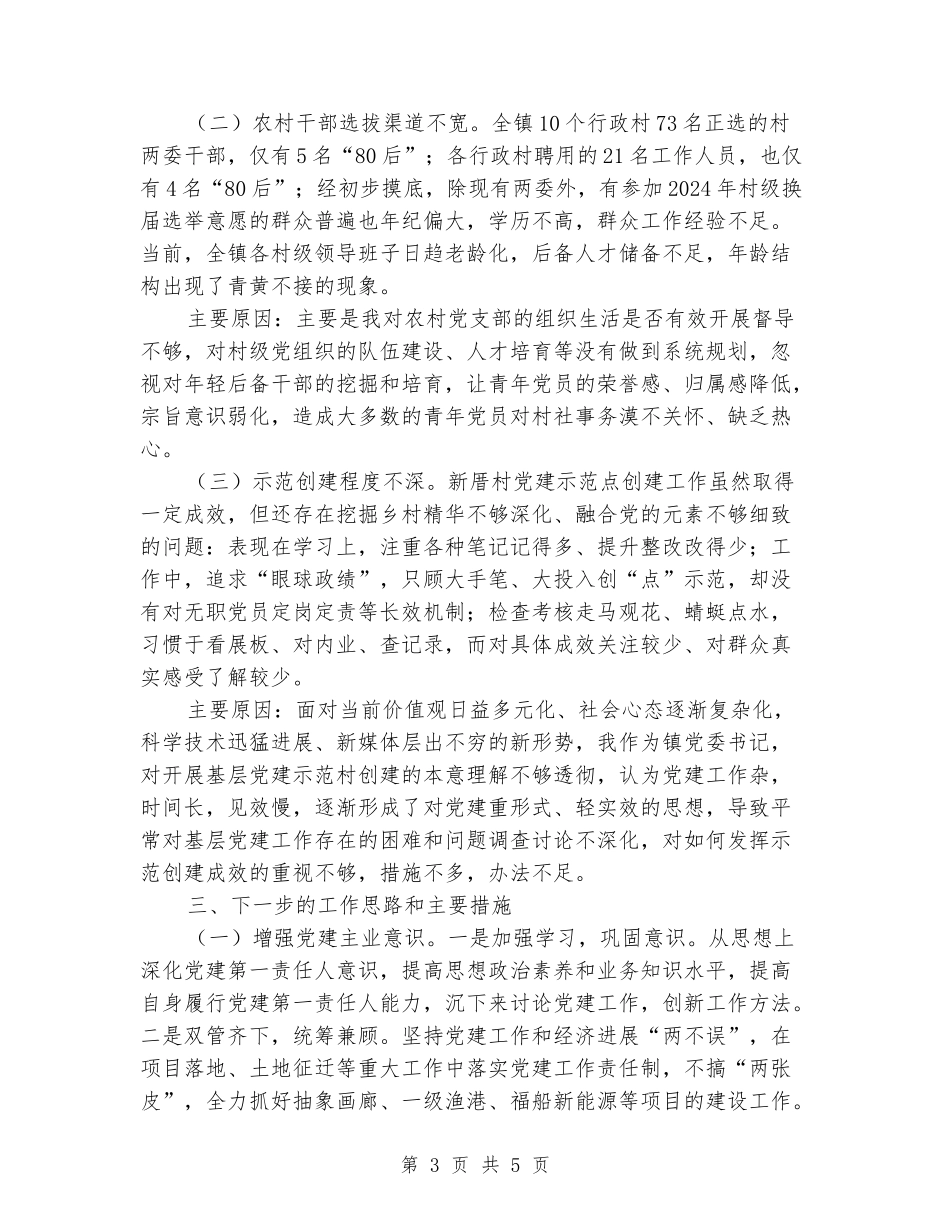 党委书记基层党建工作述职报告_第3页