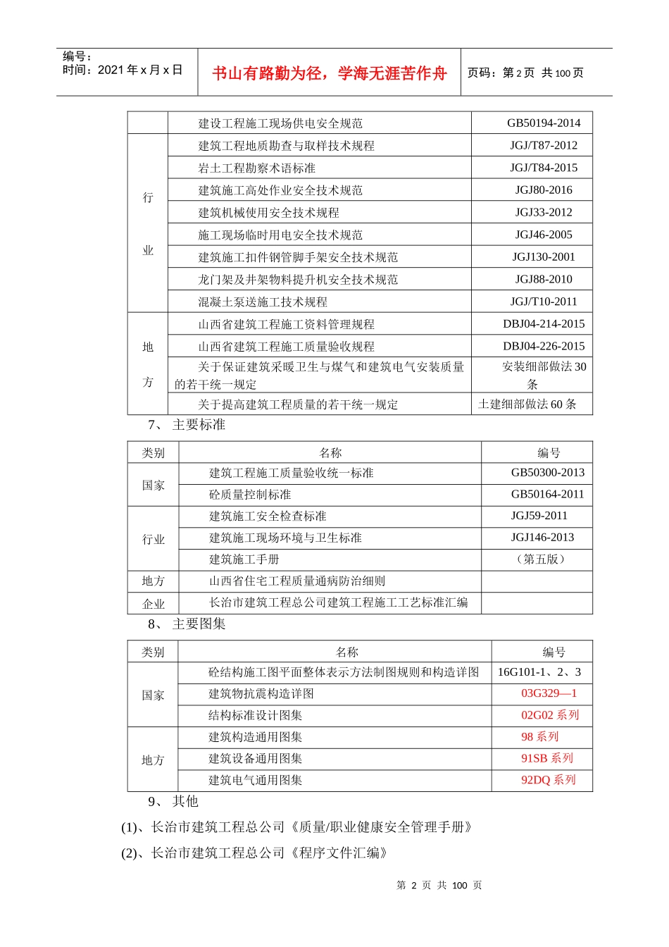 麟浩家园4楼施工组织设计wan（DOC98页）_第2页