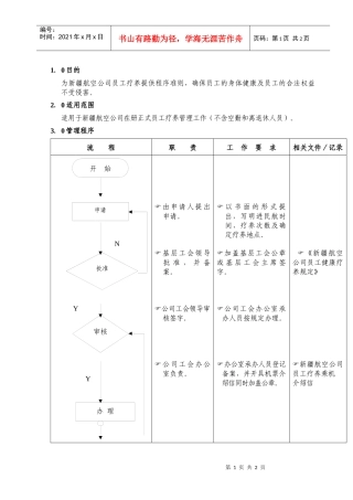 （16）职工疗养流程