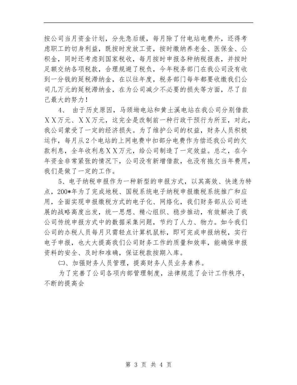 电力个人工作总结之财务部主任_第3页
