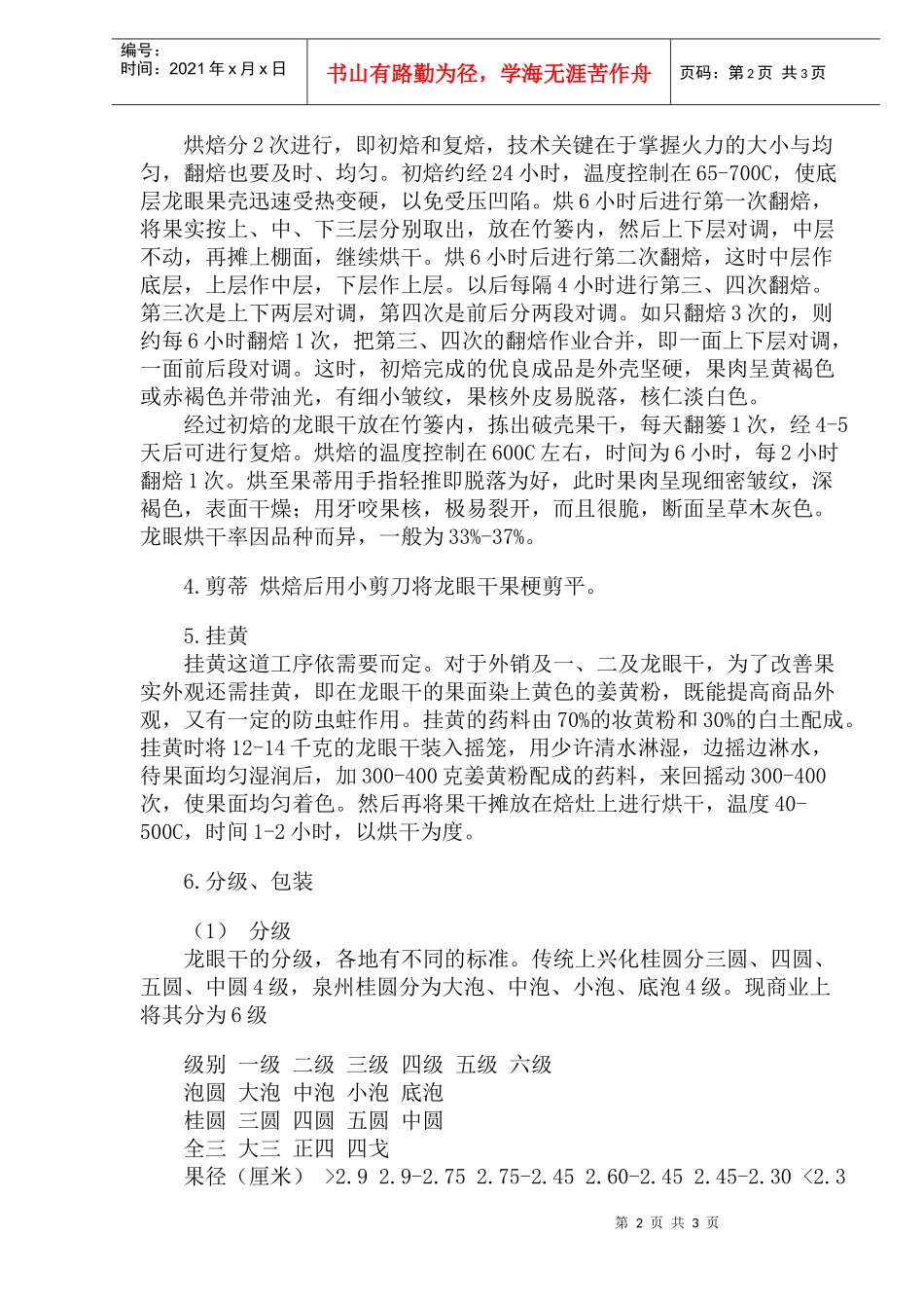 龙眼干的制作方法_第2页