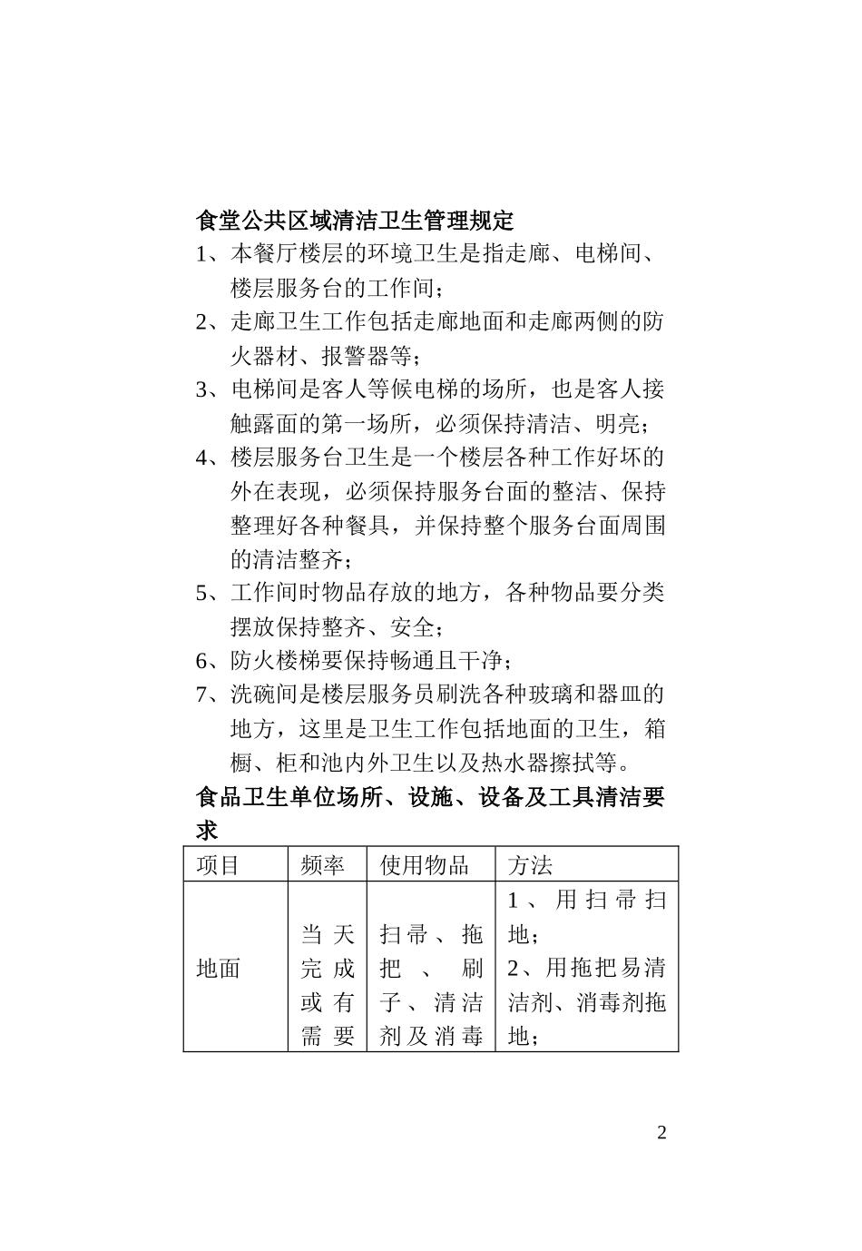 食堂制度手册工作总结汇报_第2页
