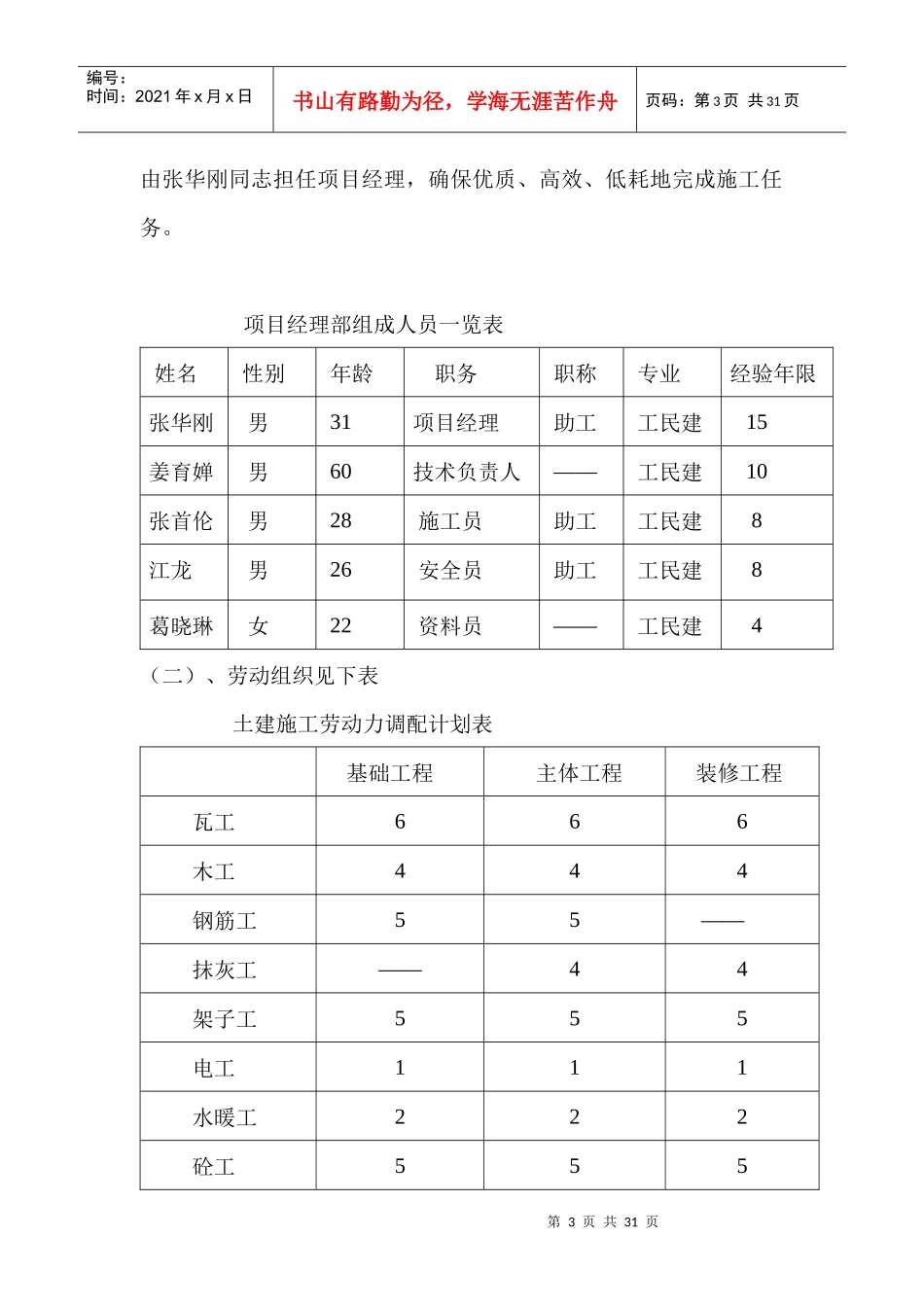 餐厅、浴池施工组织设计_第3页