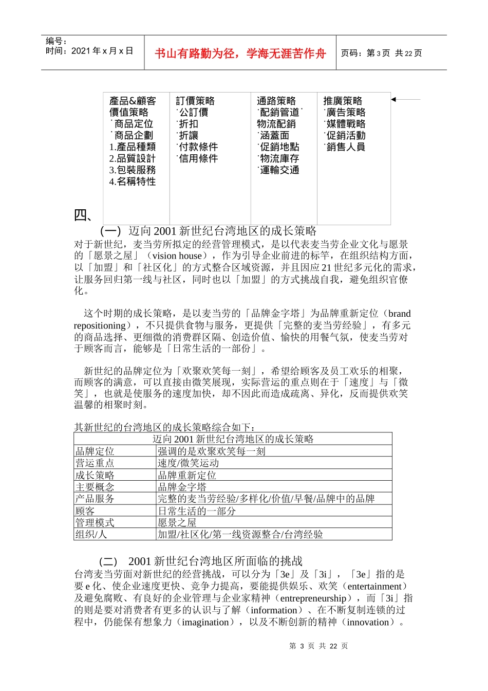 麦当劳南区成长策略1_第3页