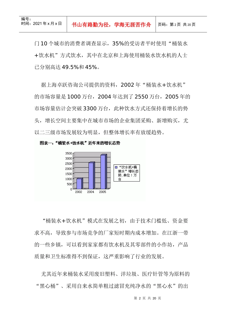 饮水行业发展趋势与投资收益分析(doc 20)_第2页