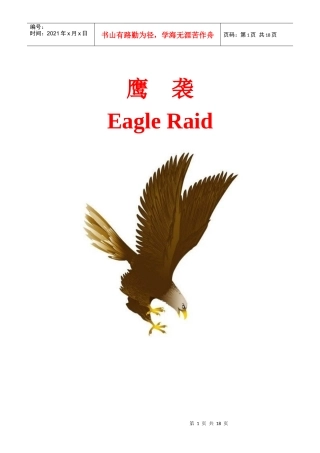 鹰袭----企划案