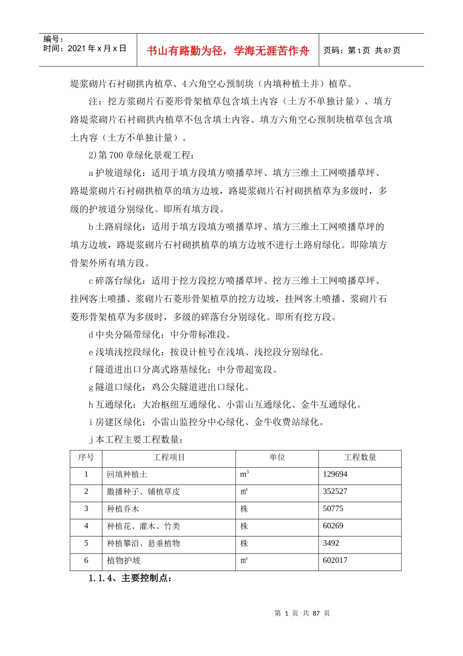高速绿化施工组织设计(内容)_第2页