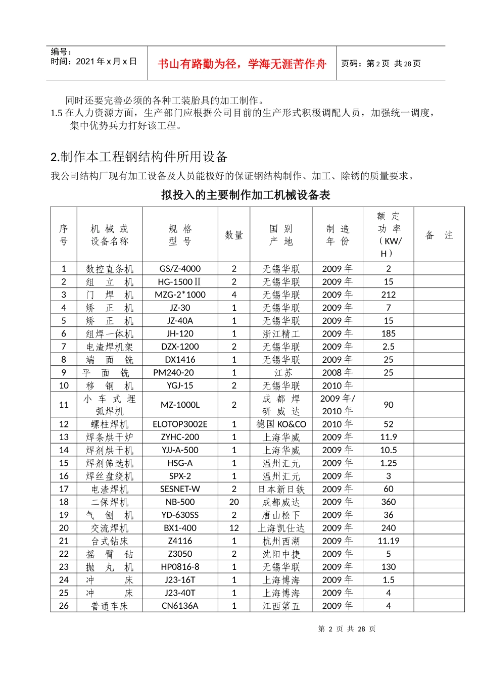 高层建筑钢结构梁、柱安装施组616_第2页