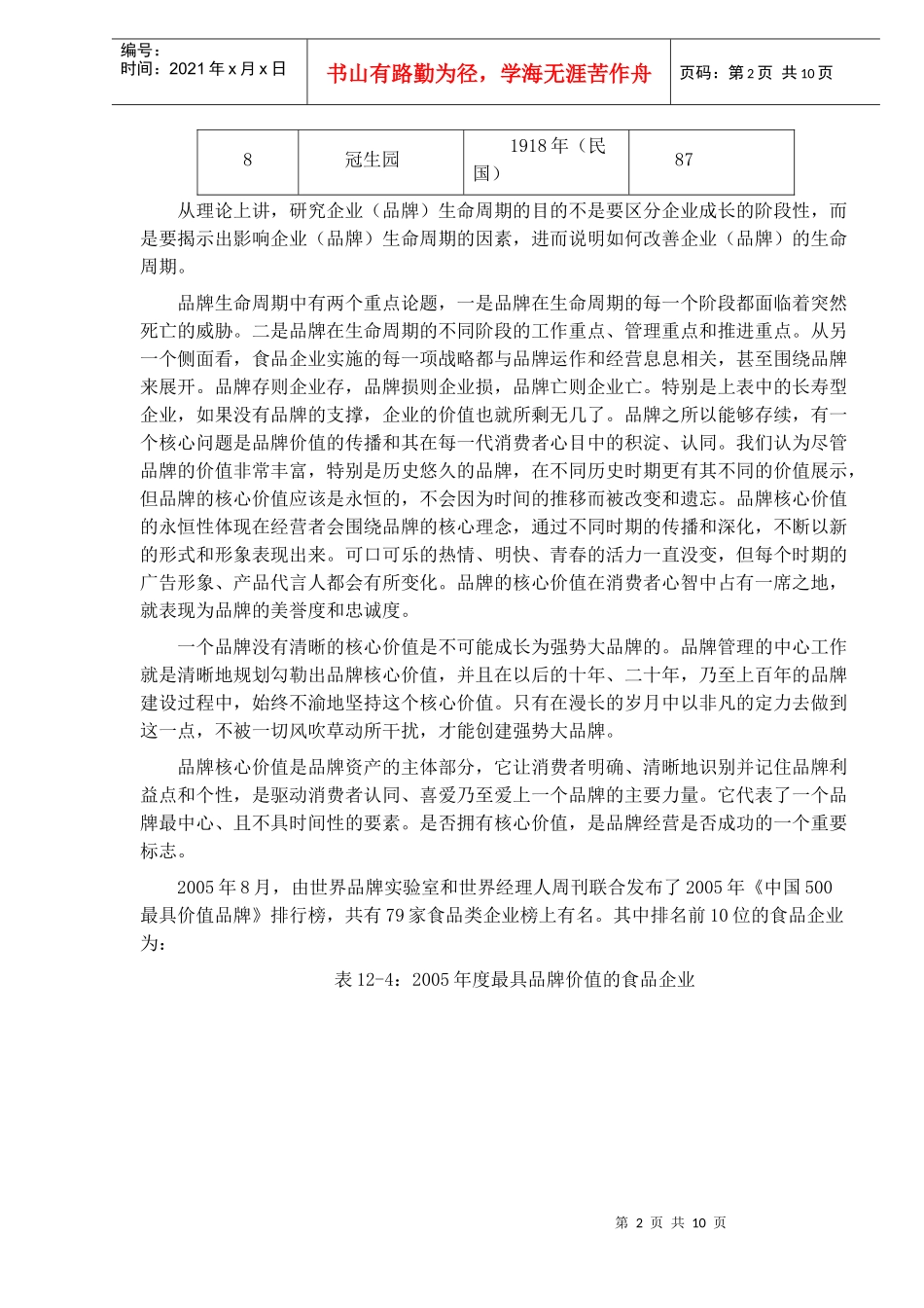 食品企业的品牌战略(1)_第2页