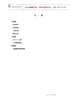 鲁能逸城总体推广报告(DOC54)(1)